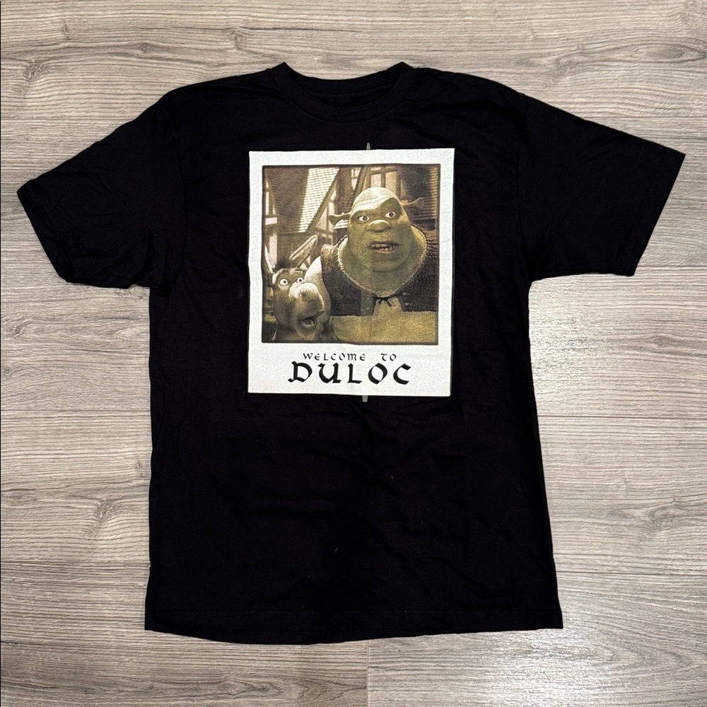 Shrek And Donkey Welcome To Duloc Tee Men’s Size Large